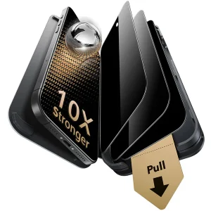 iPhone 16 / 15 Pro Privacy Screen Protector - 3 Pack